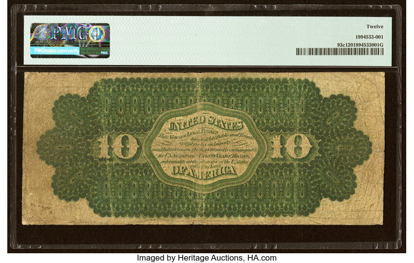 1862 $10  Seal Type 1 (Fr. 93c) thumbnail 7