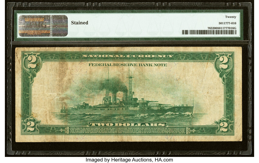 1918 $2  Atlanta (Fr. 763) thumbnail 6