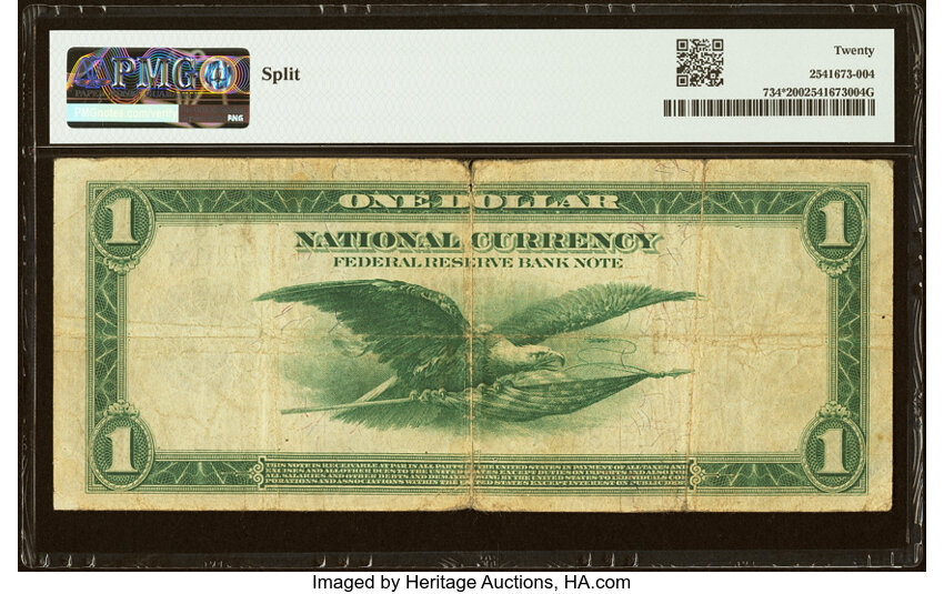 1918 $1  Minneapolis, Star Replacement (Fr. 734*) thumbnail 3