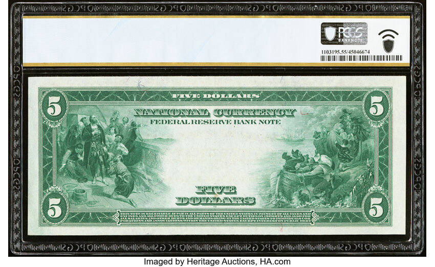 1918 $5  Cleveland (Fr. 787) thumbnail 8