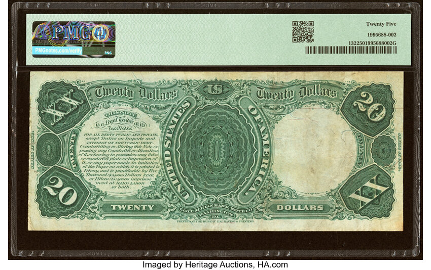 1880 $20  (Fr. 132) thumbnail 3