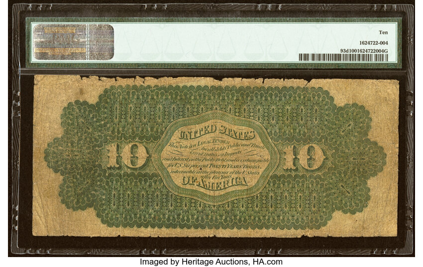 1862 $10  Seal Type 1 (Fr. 93d) thumbnail 3