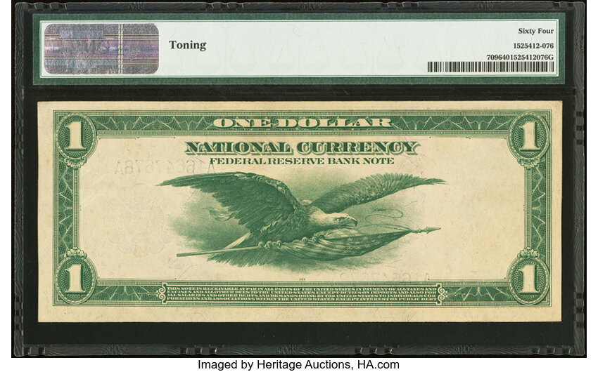 1918 $1  Boston (Fr. 709) thumbnail 4