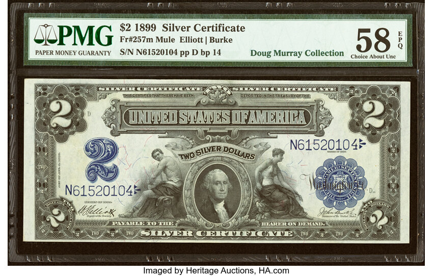 1899 $2  (Fr. 257) thumbnail 2