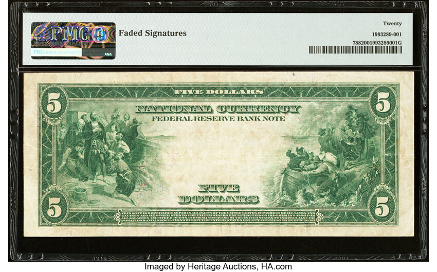 1915 $5  Atlanta (Fr. 788) thumbnail 7
