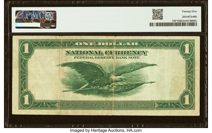 1918 $1  Chicago, Star Replacement (Fr. 728*) thumbnail 4