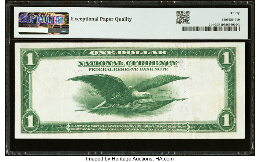 1918 $1  Philadelphia, Star Replacement (Fr. 714*) thumbnail 3