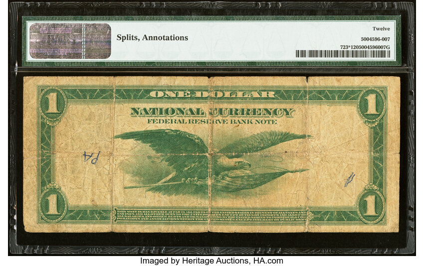 1918 $1  Atlanta, Star Replacement (Fr. 723*) thumbnail 3