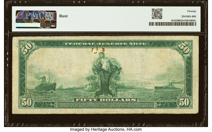 1914 $50  Blue Seal, Atlanta (Fr. 1045) thumbnail 4
