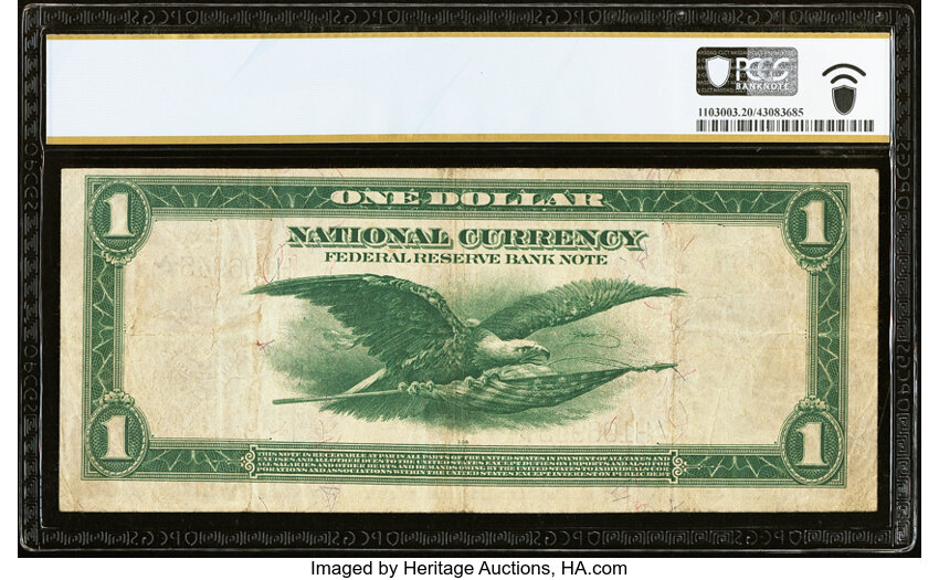 1918 $1  St. Louis, Star Replacement (Fr. 731*) thumbnail 3