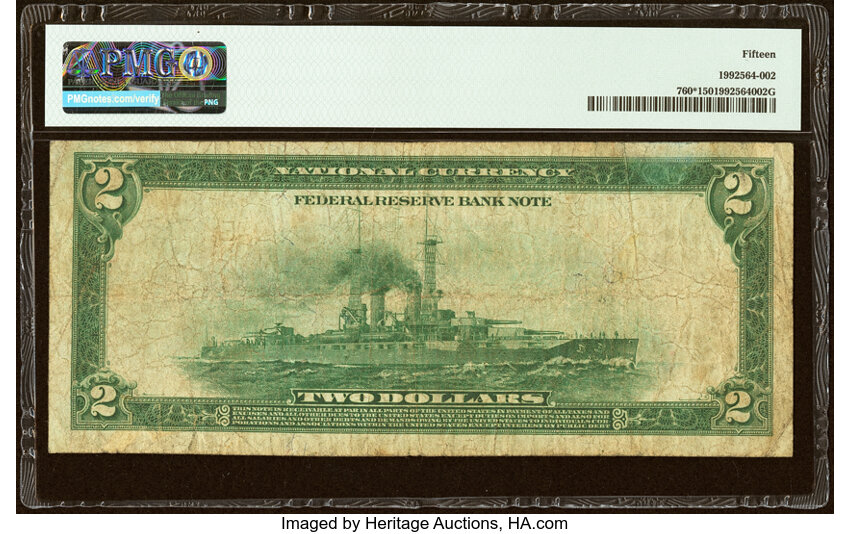 1918 $2  Richmond, Star Replacement (Fr. 760*) thumbnail 3