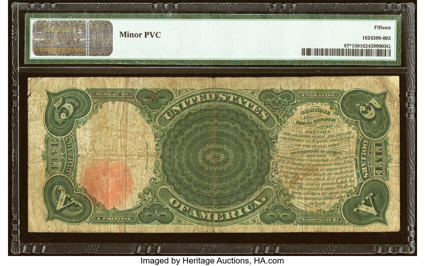 1907 $5  Star Replacement (Fr. 87*) thumbnail 4