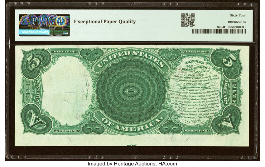 1880 $5  (Fr. 82) thumbnail 6