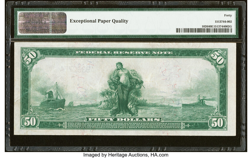 1914 $50  Blue Seal, Boston (Fr. 1026) thumbnail 5
