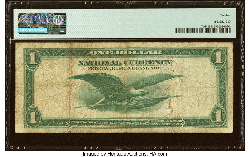 1918 $1  San Francisco, Star Replacement (Fr. 746*) thumbnail 2