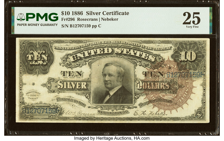 1886 $10  (Fr. 296) thumbnail 2
