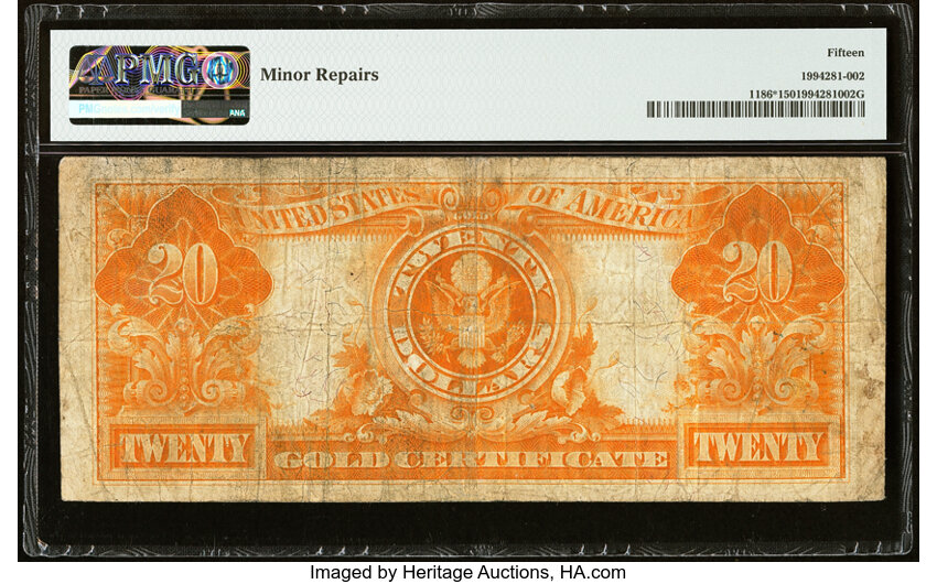 1906 $20  Replacement (Fr. 1186*) thumbnail 6
