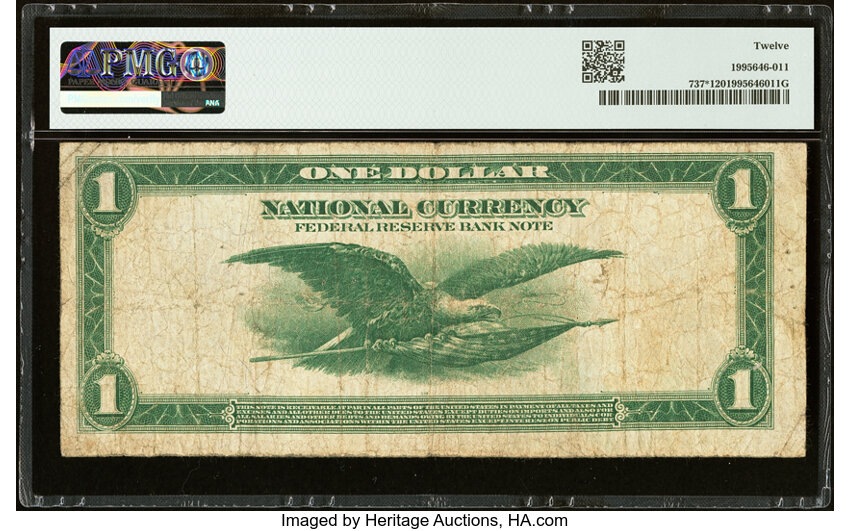 1918 $1  Kansas City, Star Replacement (Fr. 737*) thumbnail 3