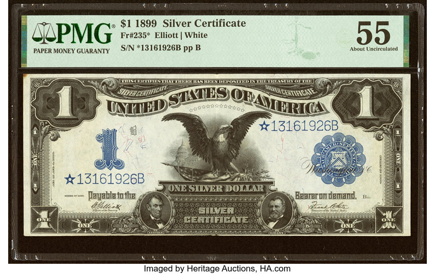 1899 $1  Star Replacement (Fr. 235*) thumbnail 3