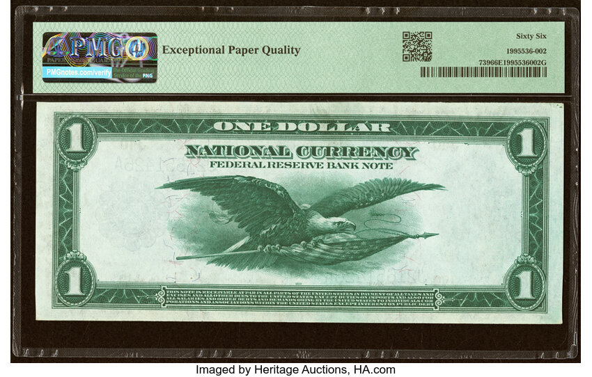 1918 $1  Kansas City (Fr. 739) thumbnail 3