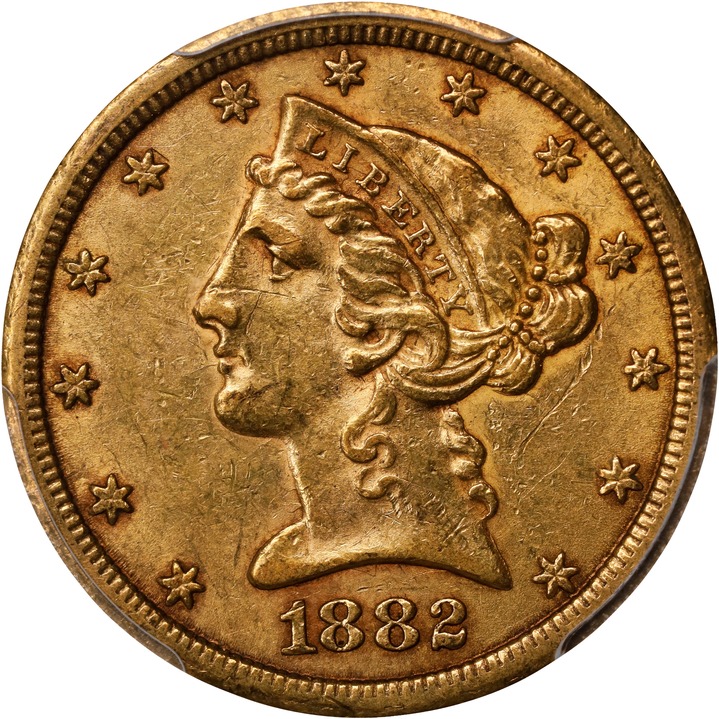 1882-CC $5  MS thumbnail 5