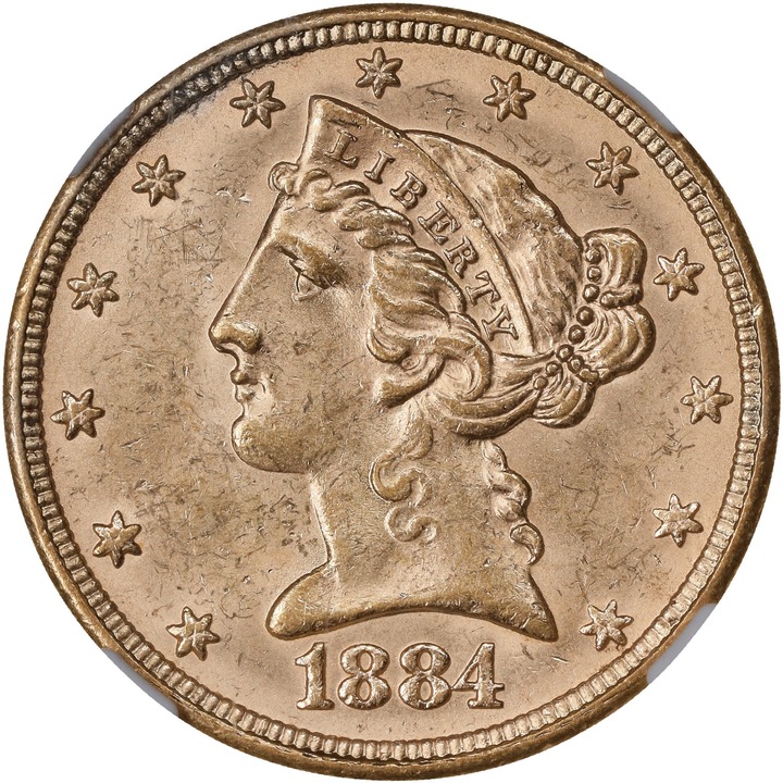 1884 $5  MS thumbnail 2