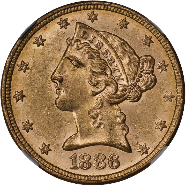 1886 $5  MS thumbnail 2