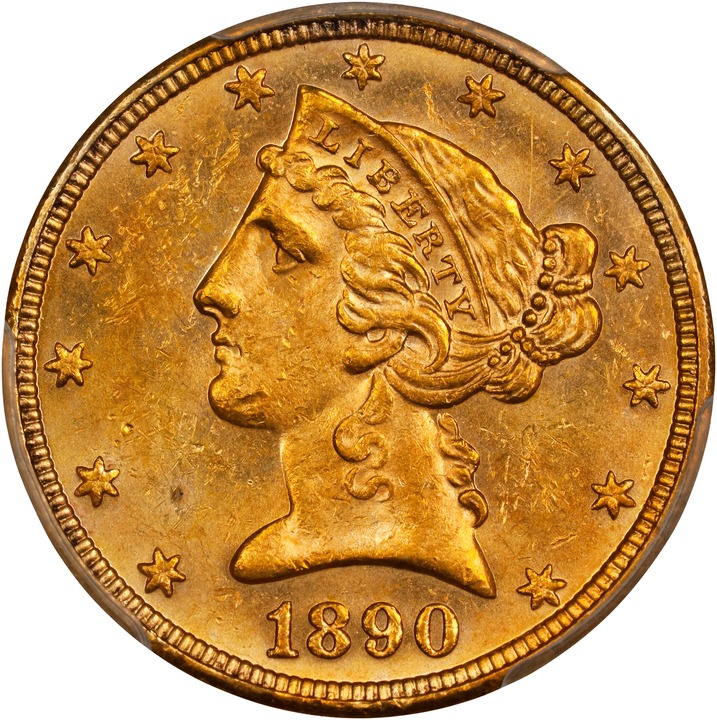 1890 $5  MS thumbnail 3