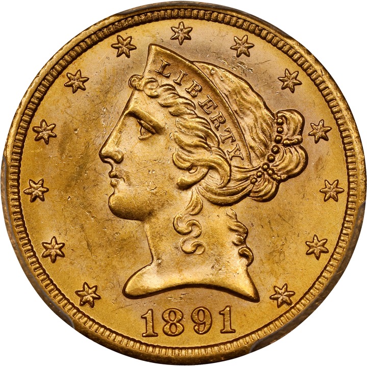 1891-CC $5  MS thumbnail 5