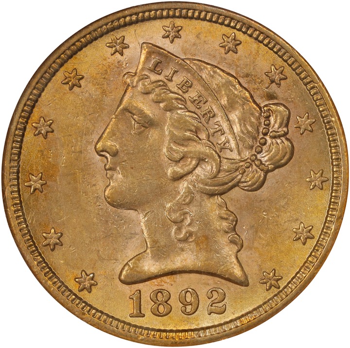 1892-S $5  MS thumbnail 4