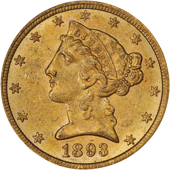 1893-S $5  MS PL thumbnail 3