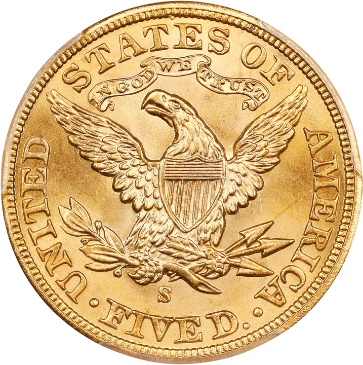 1901-S $5 MS66 thumbnail 2