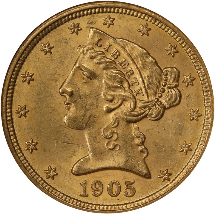 1905 $5  MS thumbnail 2