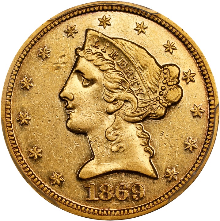 1869 $5  PR thumbnail 2