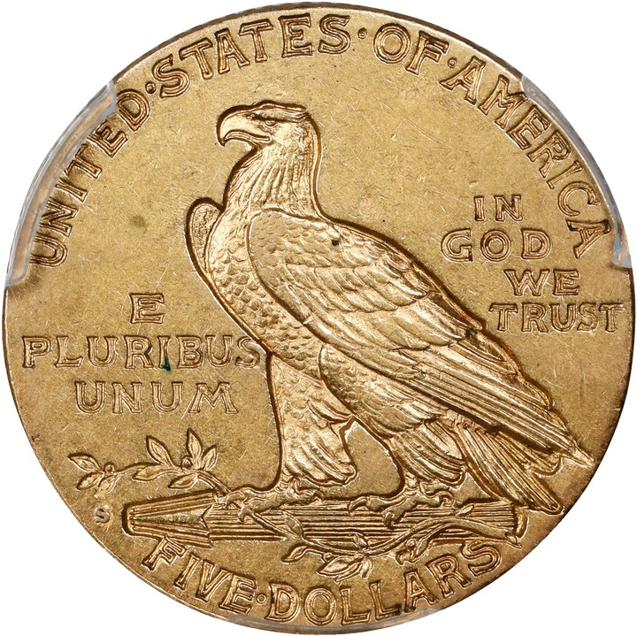 1908-S $5 VF30 thumbnail 13