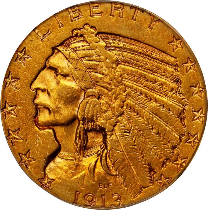 1913-S $5  MS thumbnail 3