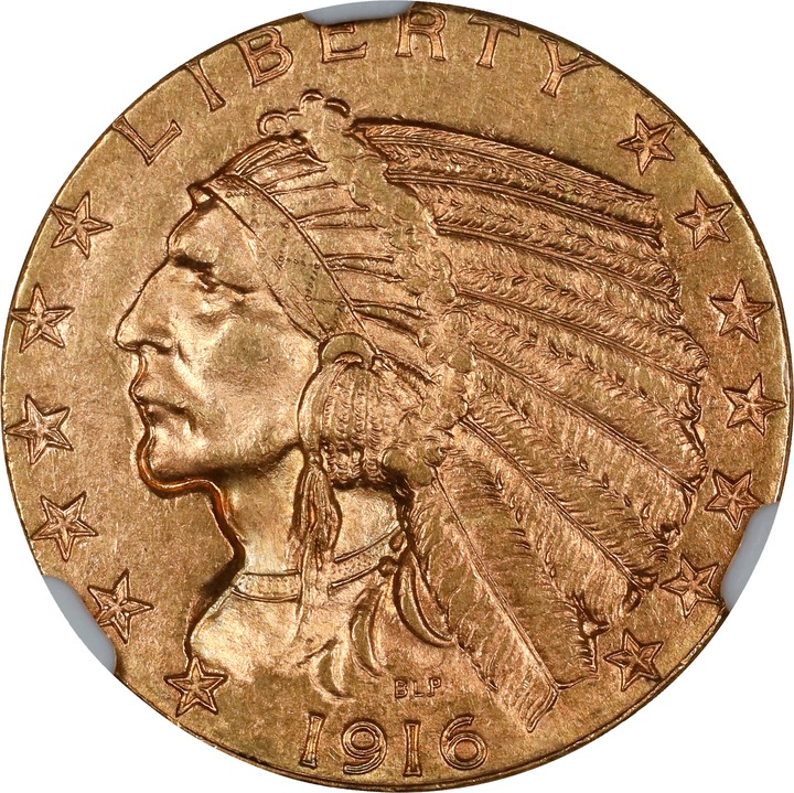 1916-S $5  MS thumbnail 4