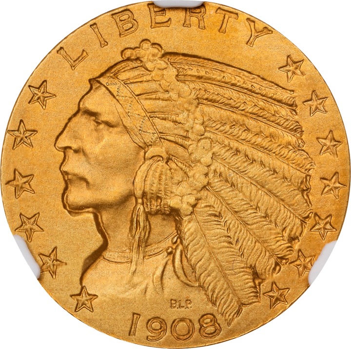 1908 $5  PR thumbnail 3