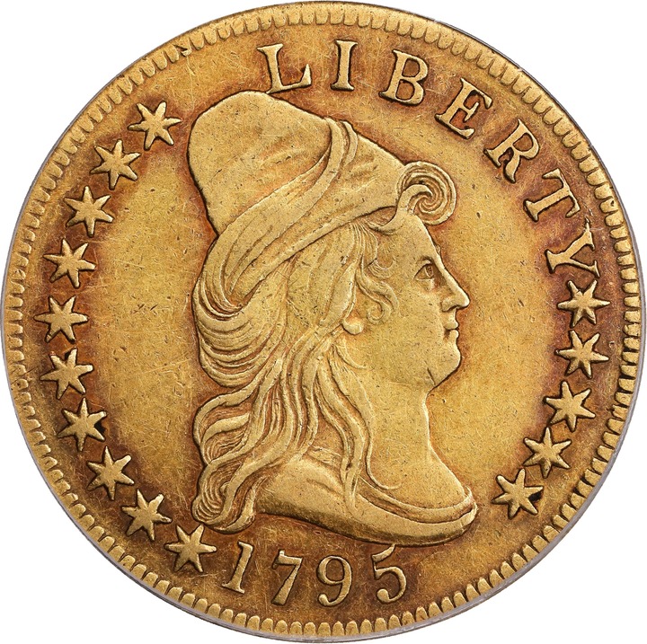 Draped Bust Eagle $10  Small Eagle, 1795-1797 [Type] F12 CAC thumbnail 13