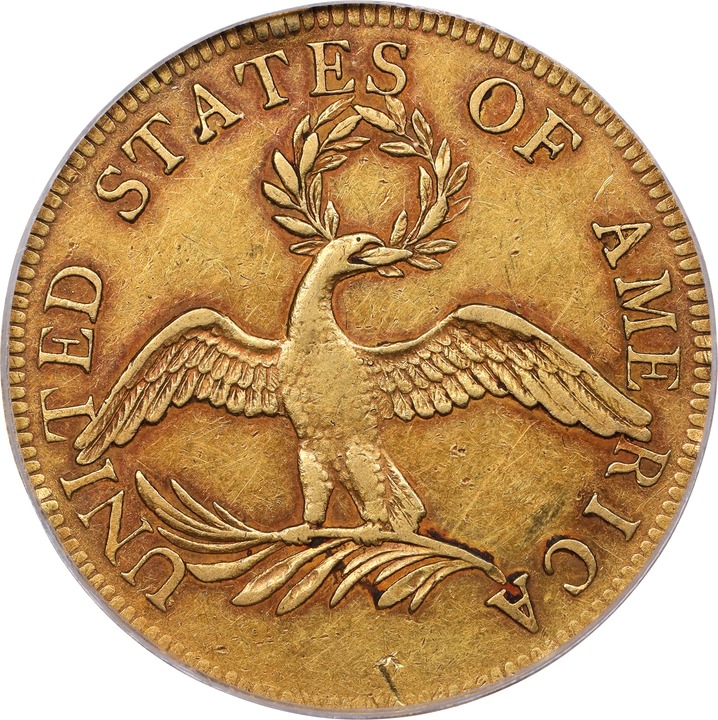 Draped Bust Eagle $10  Small Eagle, 1795-1797 [Type] F12 CAC thumbnail 14