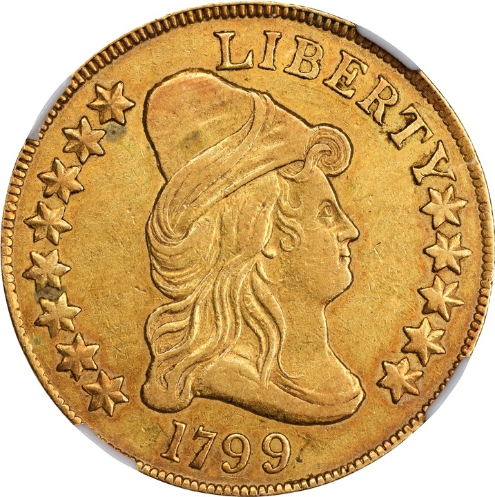 Image for Draped Bust Eagle $10  Large Eagle, 1797-1804 [Type] XF40