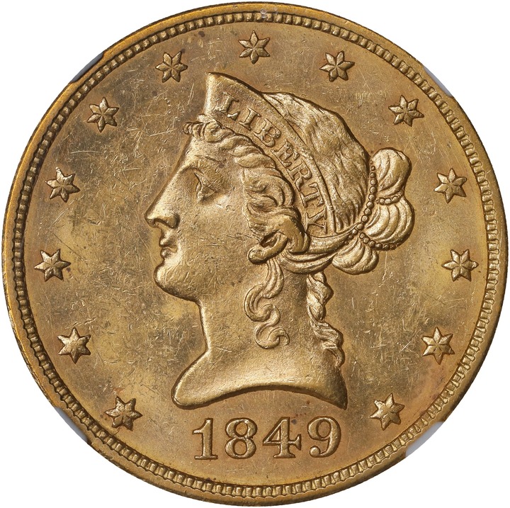 Image for 1849 $10 MS61