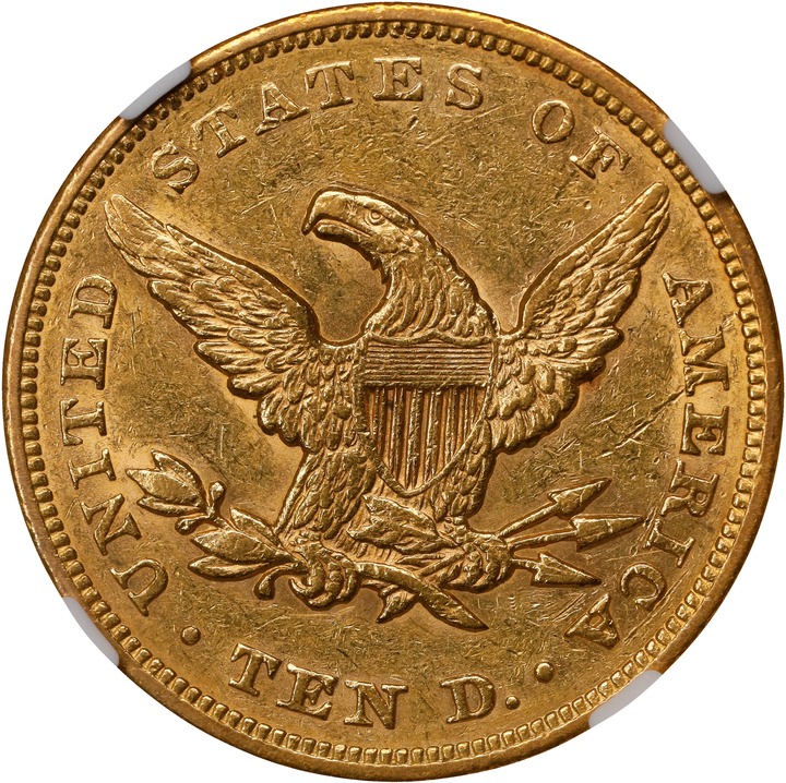 1849 $10 AU55 thumbnail 2