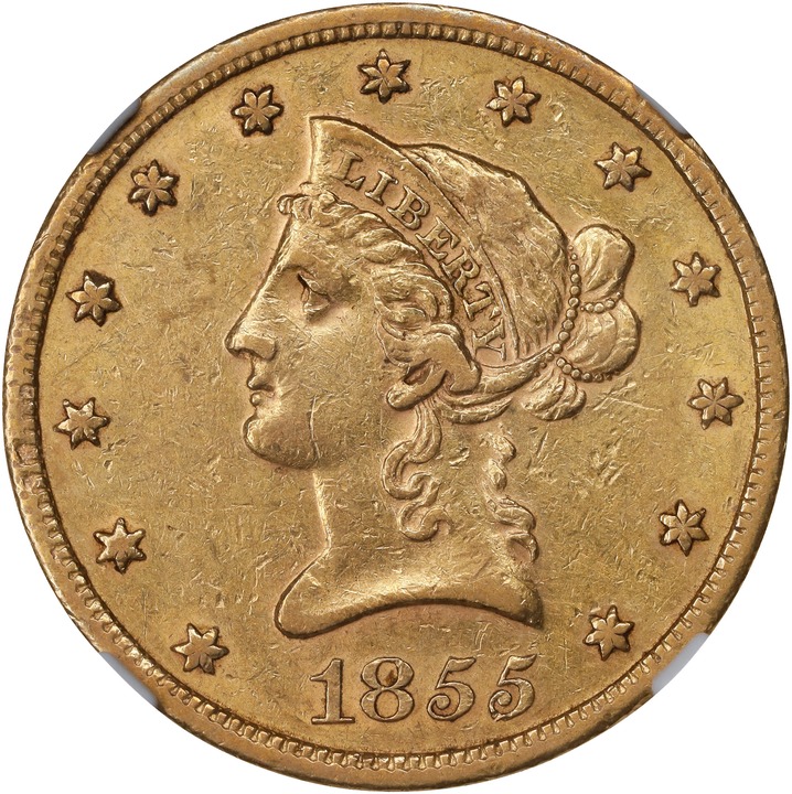 1855-S $10  MS thumbnail 2