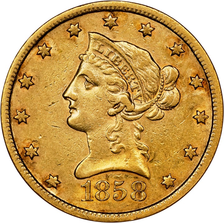 1858-S $10  MS thumbnail 2