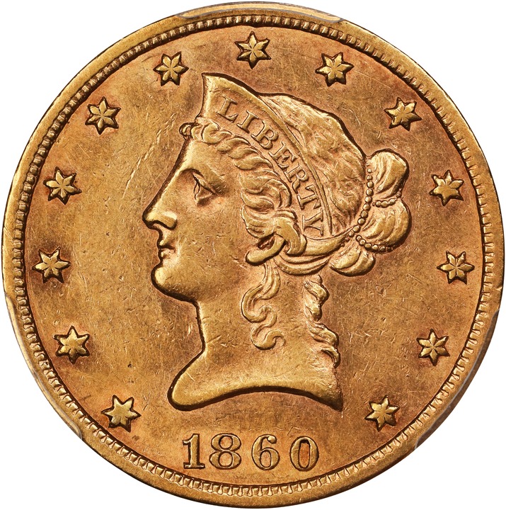 1860-S $10  MS thumbnail 2