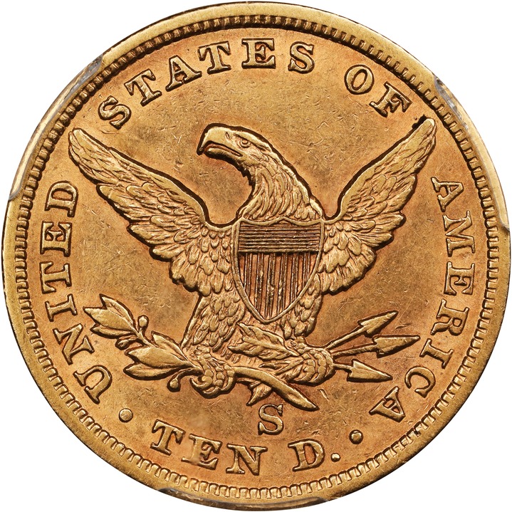 1860-S $10  MS thumbnail 5
