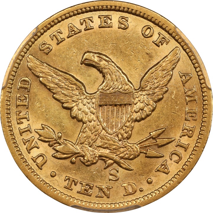 1861-S $10  MS thumbnail 8
