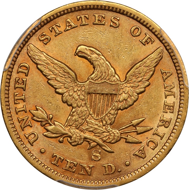 1861-S $10  MS thumbnail 9