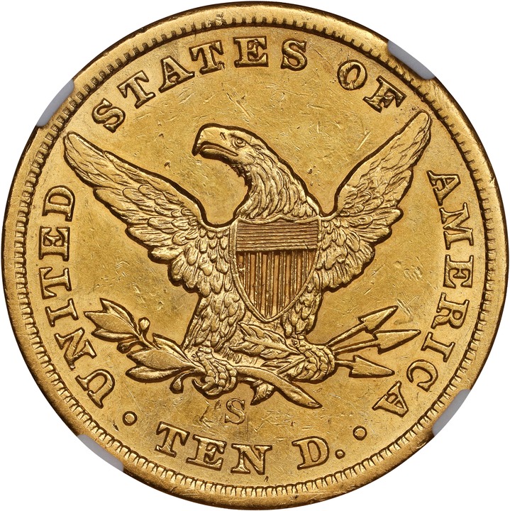 1866-S $10  No Motto MS thumbnail 8